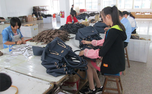 【上海客户】皮包加工厂实地考察 关注细节很重要